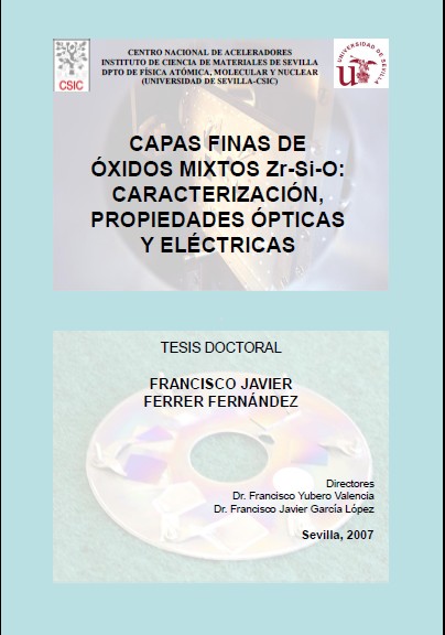 Capas Finas de Óxidos Mixtos Zr-Si-O: Caracterización, Propiedades Ópticas y Eléctricas